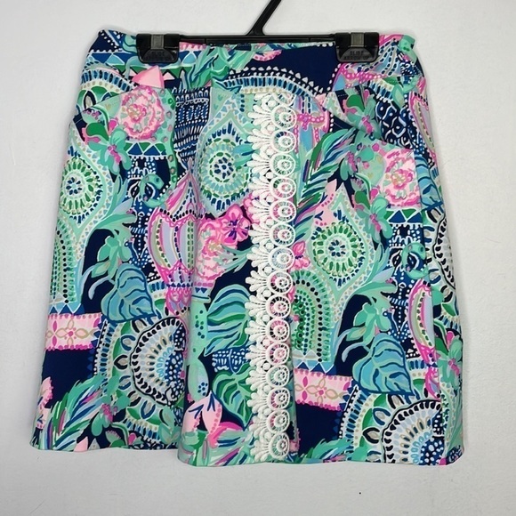 Lilly Pulitzer X Luxletic Daphne colorful cheetah floral print mini golf skort - Picture 2 of 8